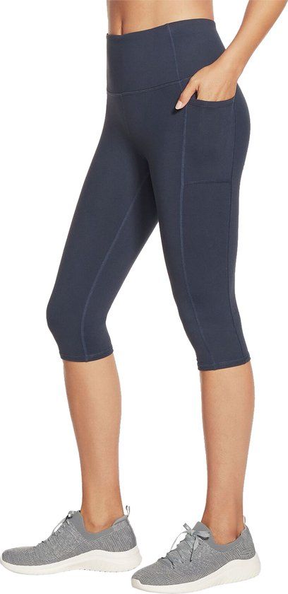 Skechers Go Walk High Waisted Capri Leggings - Women - Navy - Size XS