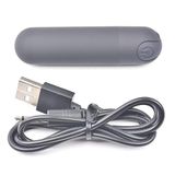 BeHorny 10 modes mega voeding oplaadbare bullet vibehator, zwart