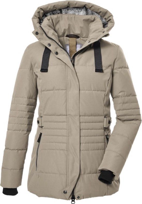 Killtec Women's Padded Winter Jacket - 39930 - Beige - Size 44