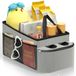Romon Auto-organizer, universeel interieuraccessoires voor achterstoelen, kinderopbergdoos, voor achter- en passagiersstoelen, opbergen van speelgoed, boeken, snacks, grijs