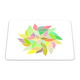 Bonamaison, Rechthoek Pop Art Digital bedrukte muismat, antislip onderkant, voor kantoor en thuis, grootte: 22x18 cm