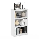 Furinno Rail 3-Tier Open Plank Boekenkast, Wit