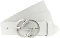 Vanzetti Leren Riem Full Leather Buckel Belt W80 White Wit