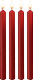 Ouch! by Shots Teasing Wax Candles - Waxkaarsen Paraffine - Lage Temperatuur - 4 Stuks - Rood