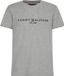 Tommy Hilfiger Logo T-shirt - Grijs - Heren - Maat XL