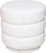 Atmosphera Poef om te zitten Desert Vibes - hout/stof - soft wit - D40 x H40 cm