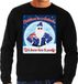 Bellatio Decorations Shoppartners Bv Foute Australie Kersttrui / sweater - Christmas in Australia we know how to party - zwart voor heren - kerstkleding / kerst outfit M