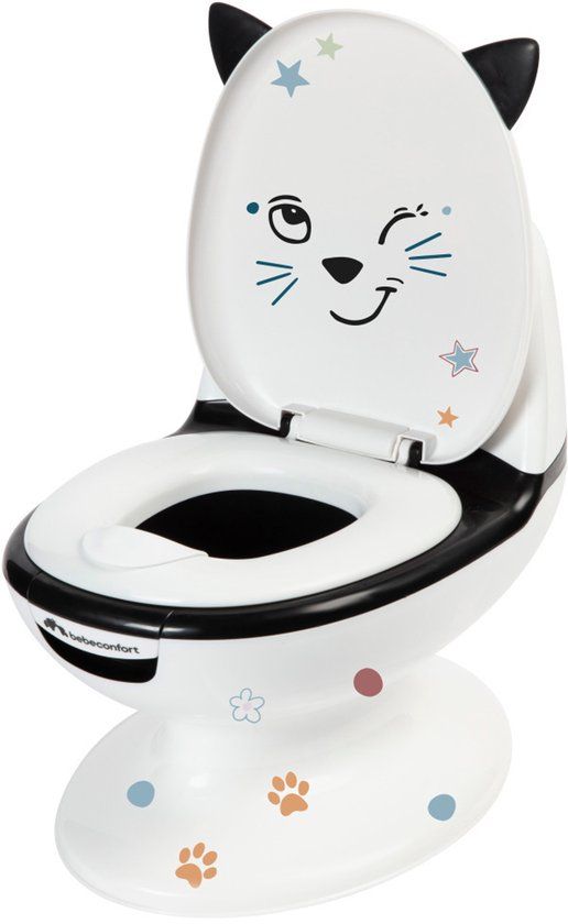 Bebeconfort Mini Size Toilet - Oefentoilet - Black & White