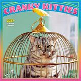 Avanti Cranky Kitties Official 2027 7 X 14 Inch (Hanging) Monthly Mini Wall Calendar