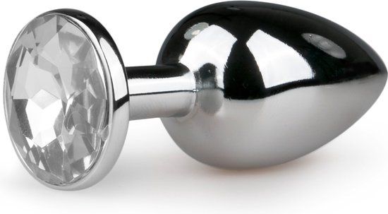 EasyToys Metalen Buttplug - Zilver - 2.7 cm