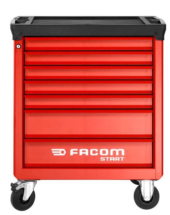 Facom START.M3ACM2 start gereedschapswagen 7 laden m3 rood gevuld met 3 foam modules m3