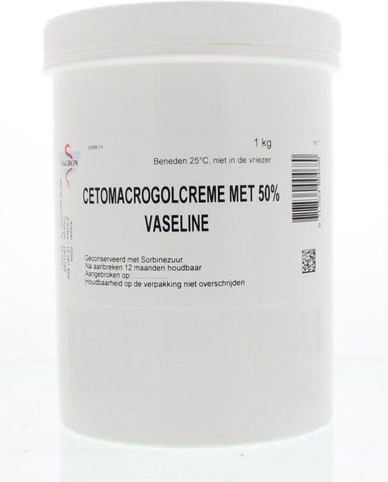 Fagron Cetomacrogol crème 50% vaseline 1000 ml