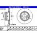ATE Lot De 2 Disques De Frein 24.0122-0103.1 Bmw 34 11 1 158 040 34 11 1 159 897