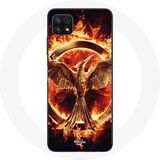Maniacase Hoesje voor Samsung Galaxy A22 5G Hunger Games Film Logo