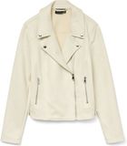 Vero Moda VMJOSE Jas Imitatieleer Beige XL