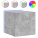 VidaXL Tv-wandmeubel met LED-verlichting 30,5x35x70 cm betongrijs