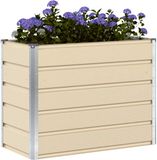 vidaXL Plantenbak Ivoor 100 x 50 x 75 cm Staal