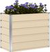 vidaXL Plantenbak Ivoor 100 x 50 x 75 cm Staal