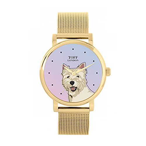 Toff London West Highland Terrier Hoofd Hondenhorloge - 5059656814900
