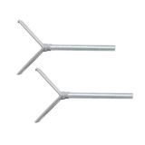 roba Y-spindels 2-delige set – Accessoire voor easySafe+ deur- en traphekje – Compatibel met verlengstukken en leuningen – Antislip montage zonder boren – Rubberuiteinden voor houtbescherming