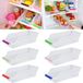 Unyqoos® Organisateur de réfrigérateur, transparent – 30 x 13,5 x 8,5 cm, boîte en plastique de qualité alimentaire, empilable avec aérations