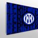 Licensed Décor FC Internazionale Milano hoofdeinde met eenpersoonsbed - 100 cm (b) x 75 cm (h) - Gelaagde kuif - Officieel gelicentieerd product