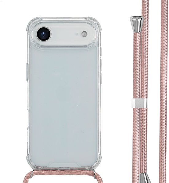 imoshion Hoesje - Geschikt voor Apple iPhone 17 Air - Backcover met koord - Rosé Goud