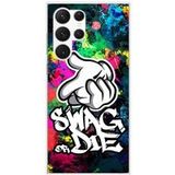 1001 coques Samsung Galaxy S23 Ultra Siliconen hoesje - ontwerp swag or die