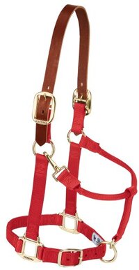 Weaver Leather Nylon Verstelbare Breakaway Paardenhalster - Rood - Maat Groot