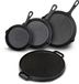 Blackwell Set de casseroles Fonte 4 pièces Poêle 16, 20 et 25 cm et Plaque de grill ø 30 cm