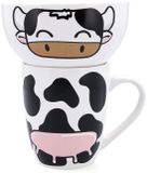 Quid Zoo Mokkenset - Mok 330ml - Kom 510ml - Koe