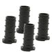 Wagner QuickClick® kunststof glijders, meubelglijders, stoelglijders, set van 4, basis zwart, om in te steken, 4x basis, kunststof, SMART - diameter Ø 12/16 x 3/5/25 mm, helling 6° - Made in DE -