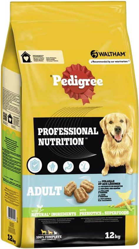 Pedigree Professional Nutrition Adult Gevogelte & Groenten - 12kg