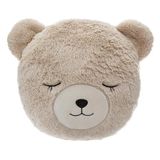 Wellhome Rond kussen van teddybont
