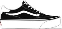 Vans Brooklyn LS Platform SUEDE/CANVAS BLACK/WHITE Unisex Sneakers