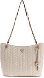 GUESS Cheryl Two Compartment Tote Stone crème Schoudertas
