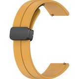 Techsuit W011 Bracelet pour Huawei Watch / Garmin Watch Series, 18mm, Jaune
