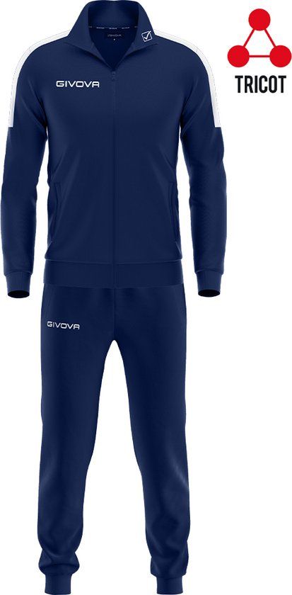 Givova Revolution Trainingspak TR033-0403 - Set - Unisex - XL - Blauw