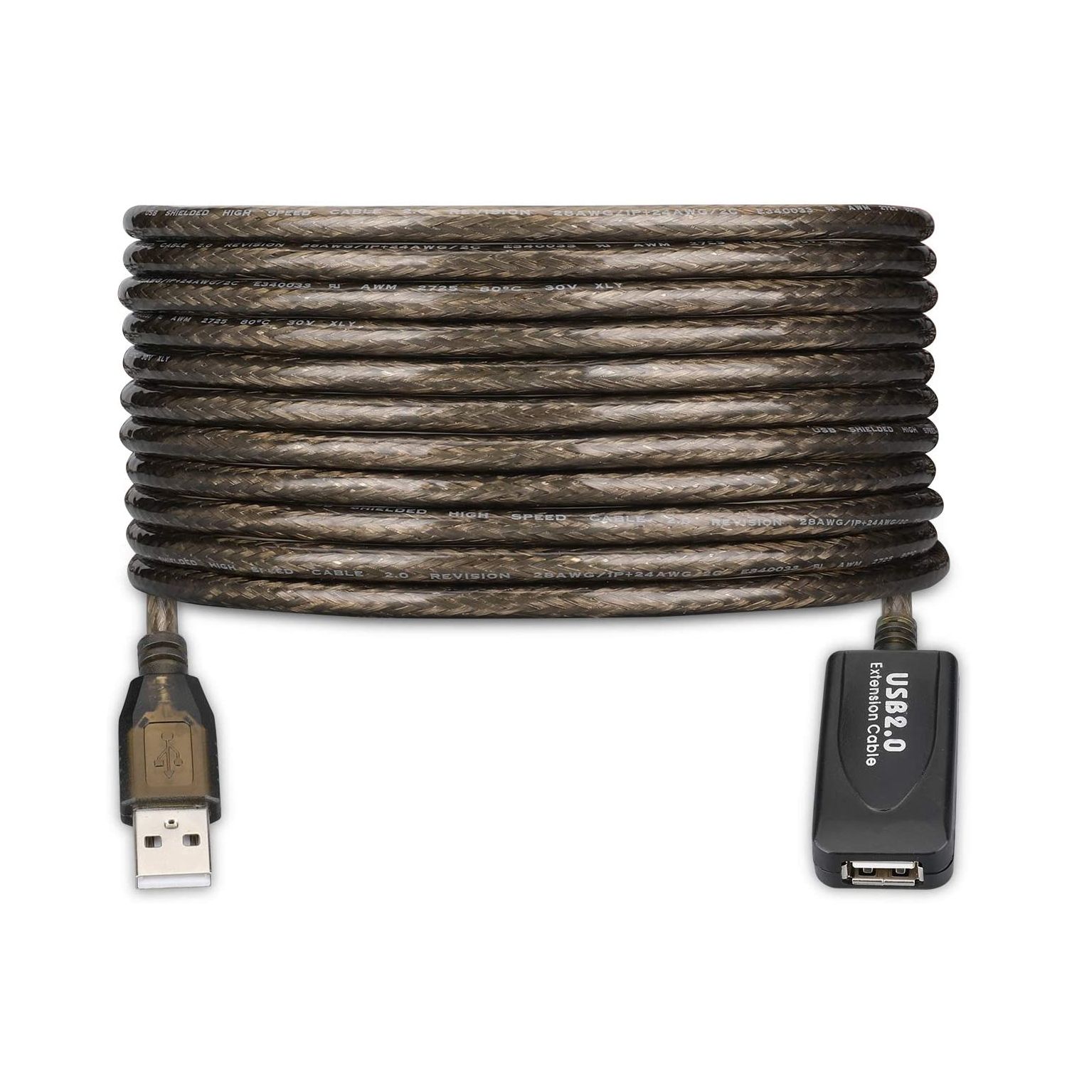Ewent EW1021 USB 2.0 Kabel - 10m - Zwart