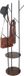 Merkloos Relaxdays Kapstok staand - 175 cm - 8 haken - 2 planken - metaal