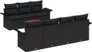 vidaXL Banc de jardin noir polyrotin