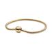 PANDORA Schlangen-Gliederarmband in Gold mit 18 Karat vergoldete Metalllegierung aus der PANDORA Moments Collection, 16cm