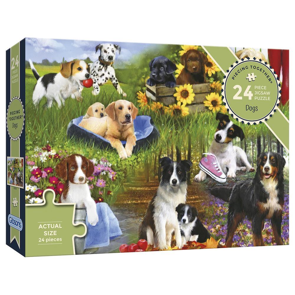 Gibsons Dogs - Piecing Together Puzzel (24 stukjes)