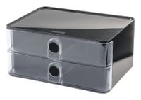 HAN Opbergdoos Rechthoekig Acrylonitrielbutadieenstyreen (ABS) Zwart, Transparant