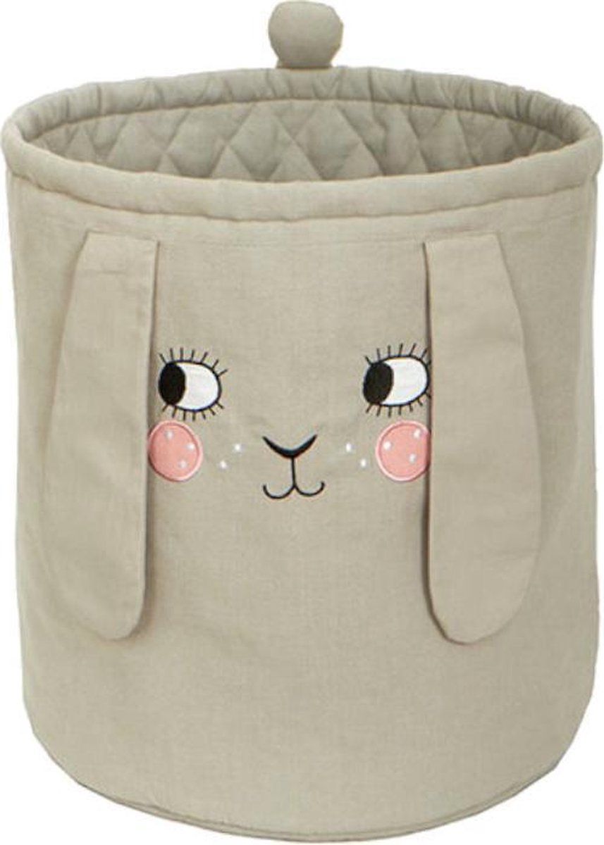 RoomMate Bunny Basket - Opbergmand - Grijs - Katoen