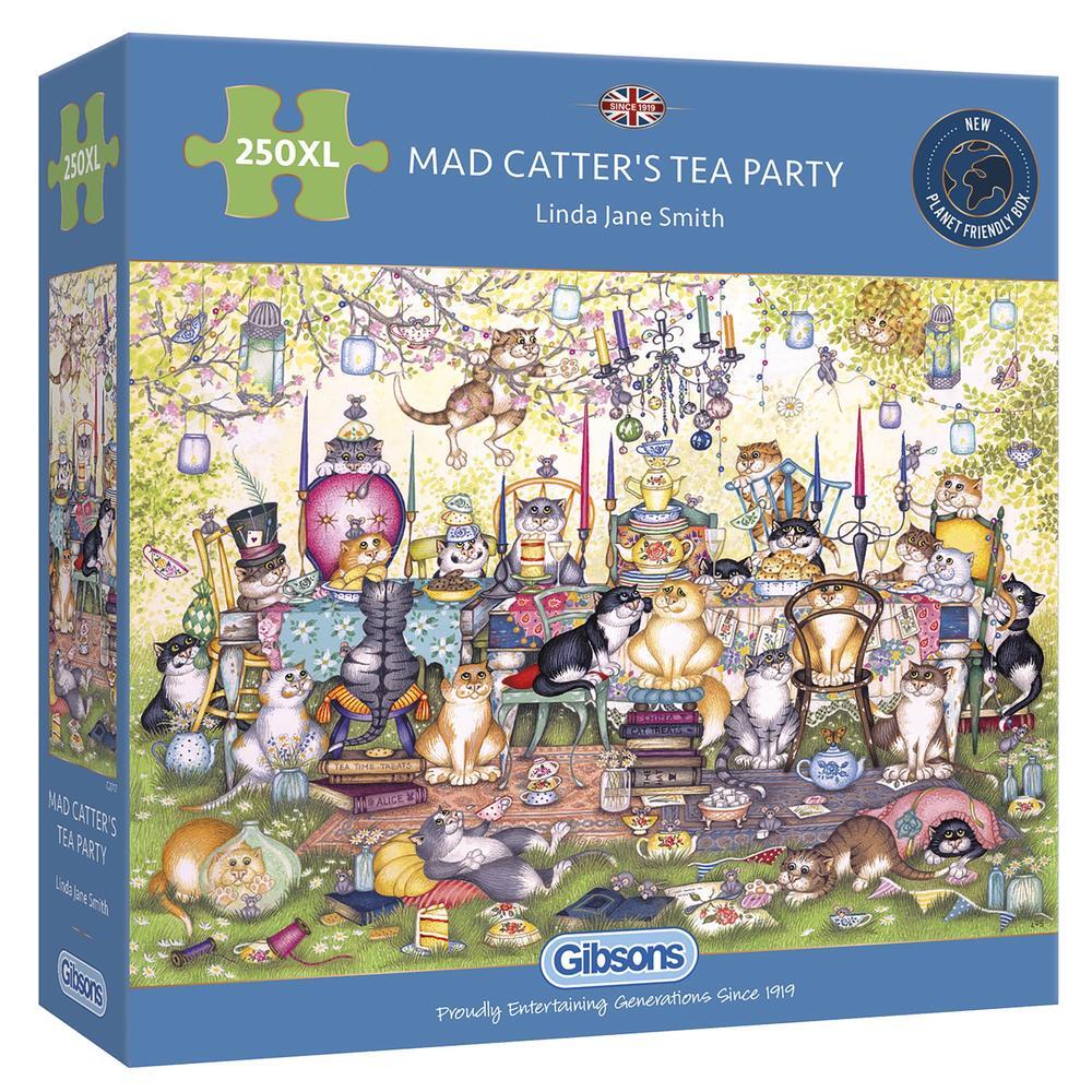 Gibsons Mad Catter's Tea Party Puzzel (250 XL)