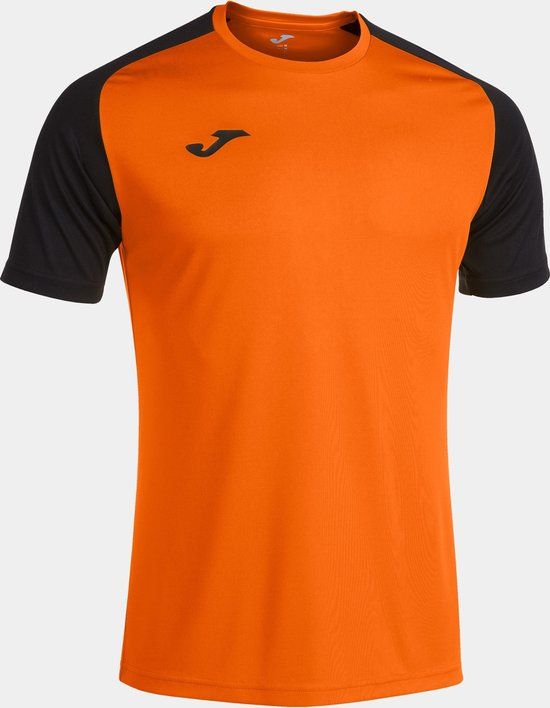 Joma Academy IV Shirt Korte Mouw Heren - Oranje / Zwart - Maat XL