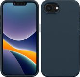 kwmobile telefoonhoesje geschikt voor Apple iPhone 17e / iPhone 16e - Hoesje met siliconen coating - Smartphone case in leisteen