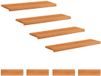 vidaXL - Marche de marche - 8 pièces - 100 x 25 x 2 cm - Marron clair - Hêtre massif
