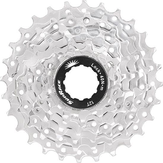 Sunrace Cassette - 7-speed - 12-28t - Silver